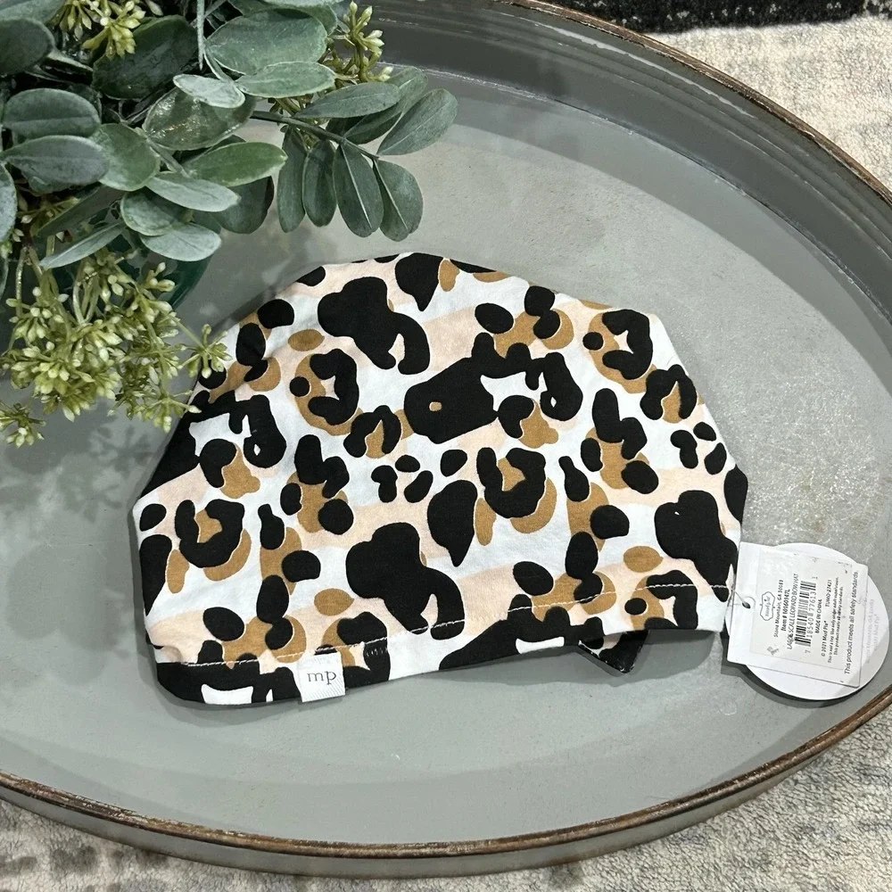 Mudpie Girls Leopard Bow Hat Size‎ 6-18 Months